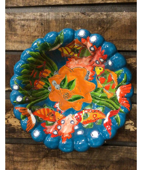 Talavera- Medium Bird Bath