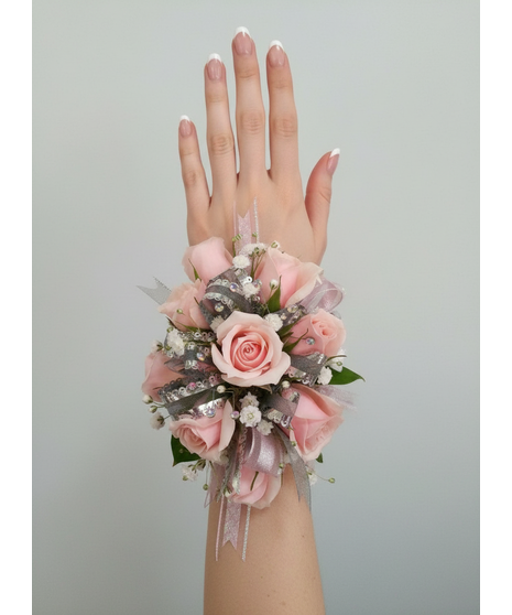 Spray Rose Wrist Corsage (Fresh)