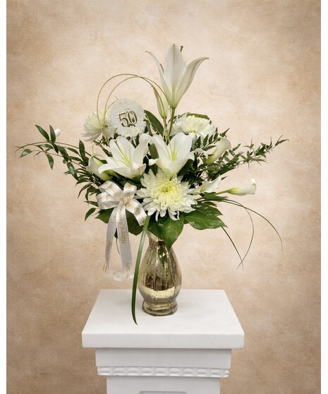 GOLD ANNIVERSARY ARRANGEMENT