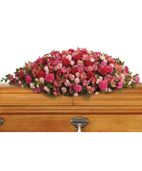 A Life Loved Full Casket Spray