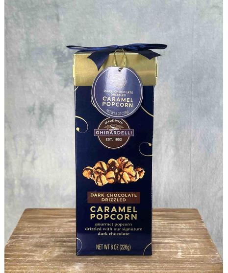 Ghirardelli Dark Chocolate Drizzled Caramel Popcorn