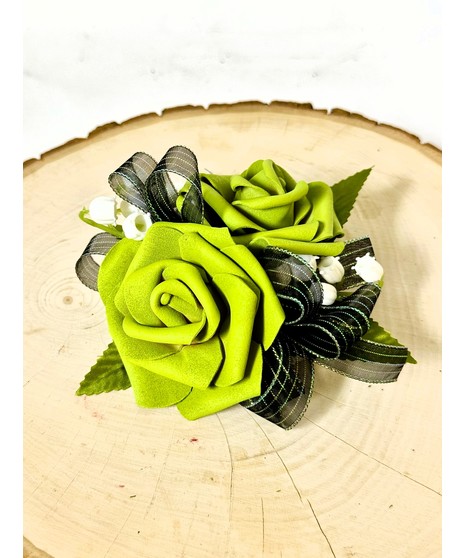 SAGE GREEN CORSAGE (SILK)