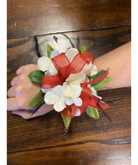 Hydrangea Wrist Corsage (Silk)