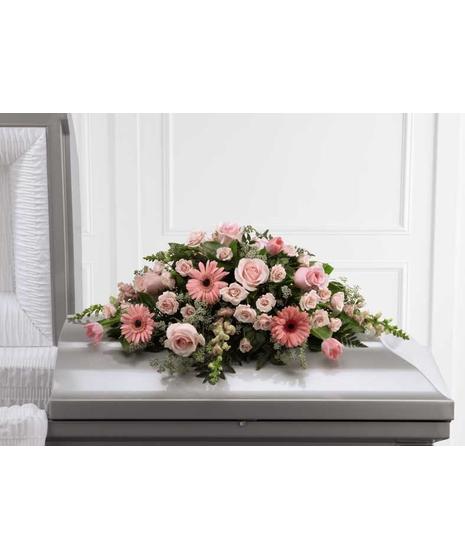 Sweet Farewell Half Casket Spray