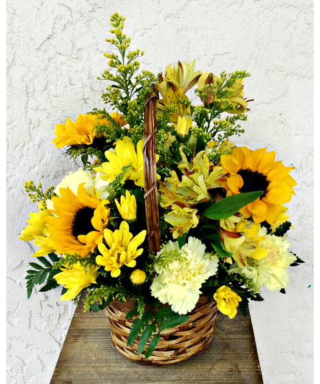 Sunflower Basket