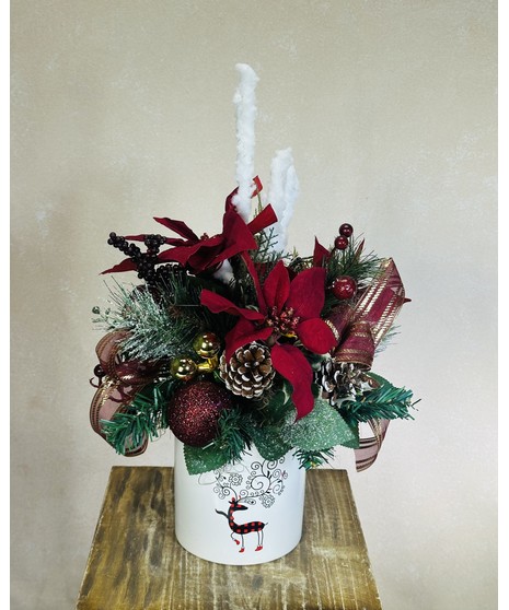 REINDEER SILK PLANTER