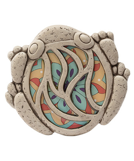 Mosaic Frog Stepping Stone