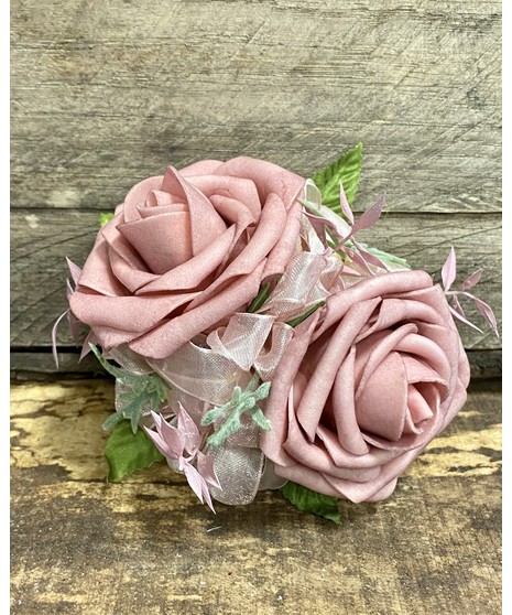Mauve Rose Corsage (Silk)