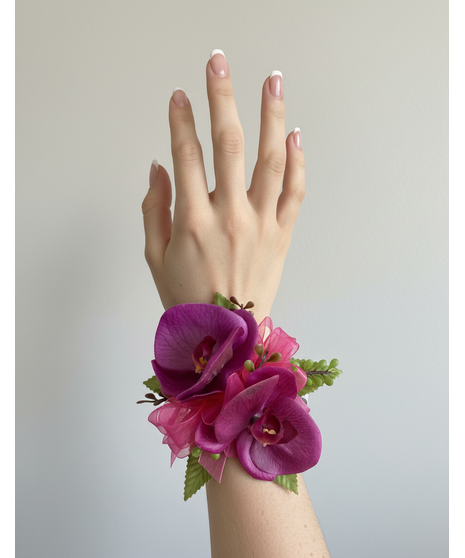 Purple Orchid Corsages (Silk)