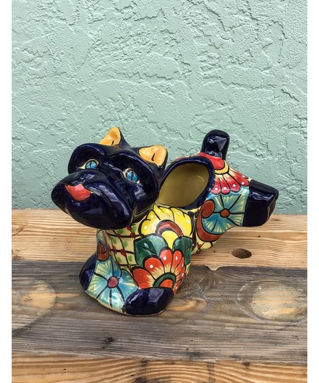 Talavera Scotty Dog Planter