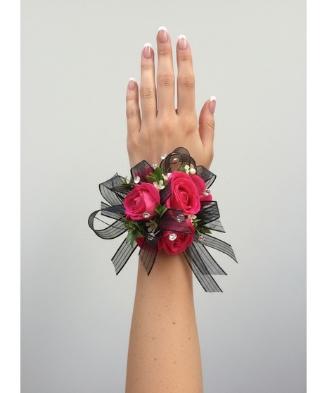 Spray Rose Wrist Corsage (Fresh)