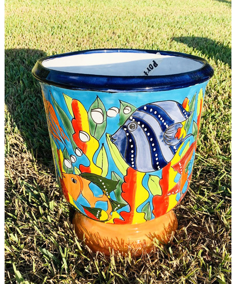 Talavera- Large Cup- Fishes
