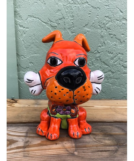 Talavera Dog with Bone