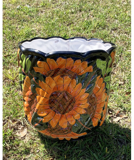 Talavera Sunflower Planters