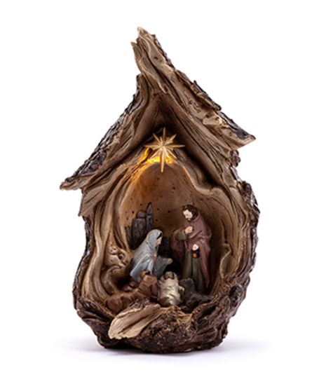LED Rustic Nativity