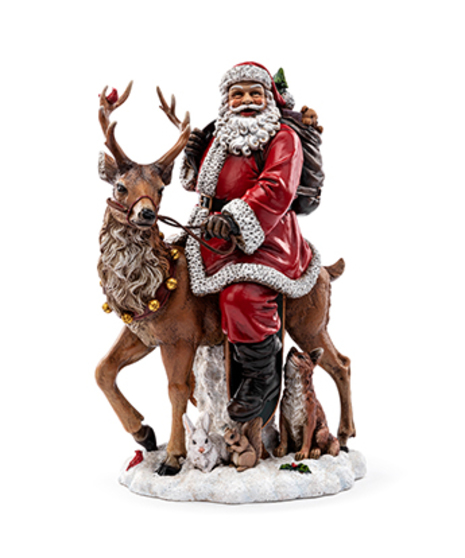 Santa on Deer