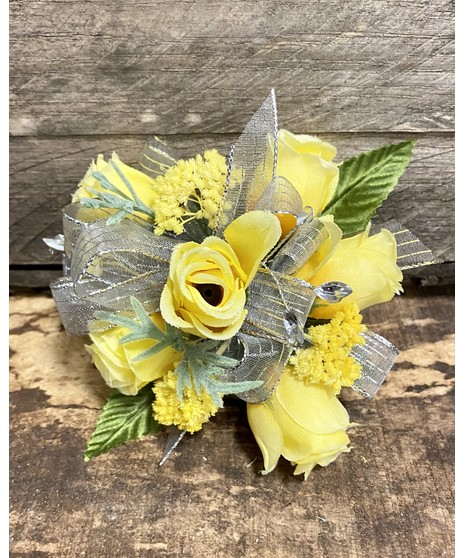 Yellow Wrist Corsage (Silk)