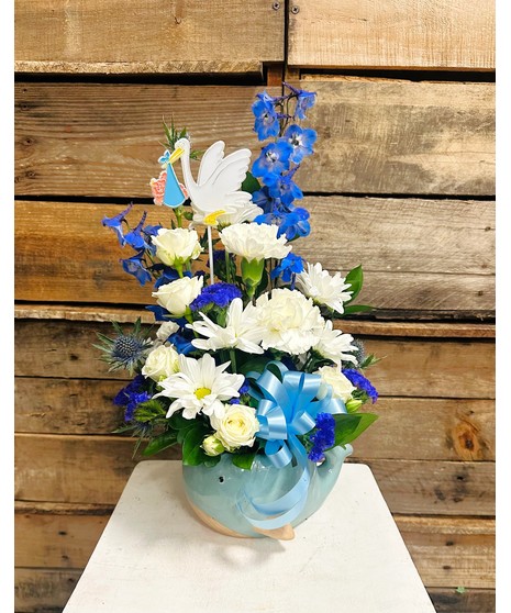 BABY BOY WHALE ARRANGEMENT