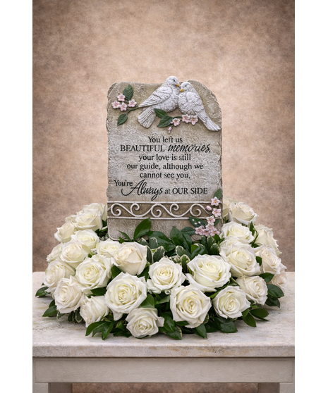 Beautiful Memories Plaque Wreath