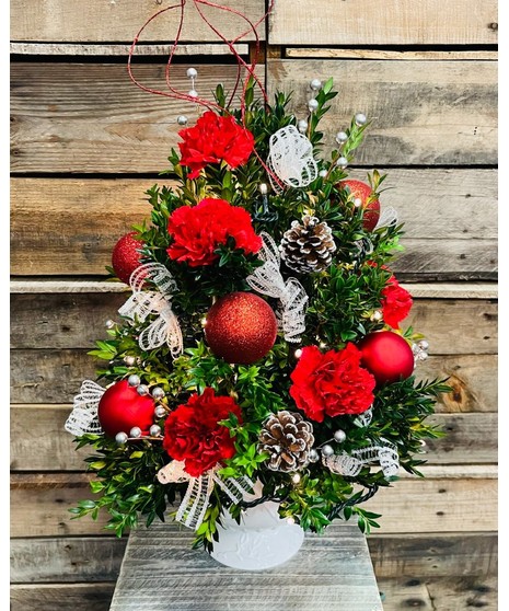 December Design Class: Lighted Boxwood Tree - 12/3/25 or 12/4/25