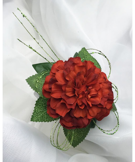 Rust & Burnt Orange Corsages (Silk)