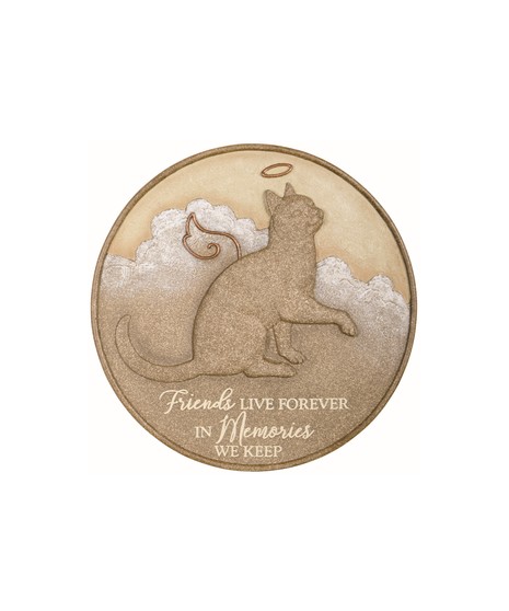Cat Live Forever Garden Stone
