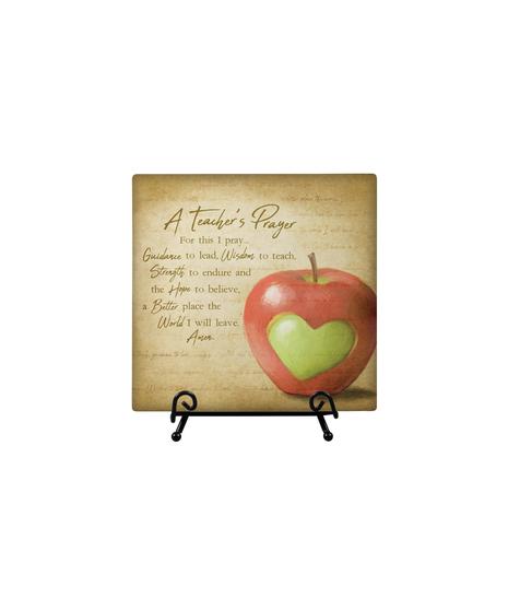 A Teacher's Prayer Plaque with Easel