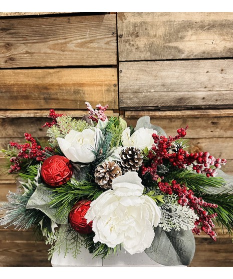 COUNTRY PEONY CHRISTMAS (SILK)