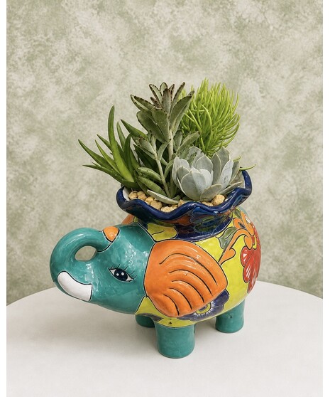TALAVERA ELEPHANT (PLANTER)
