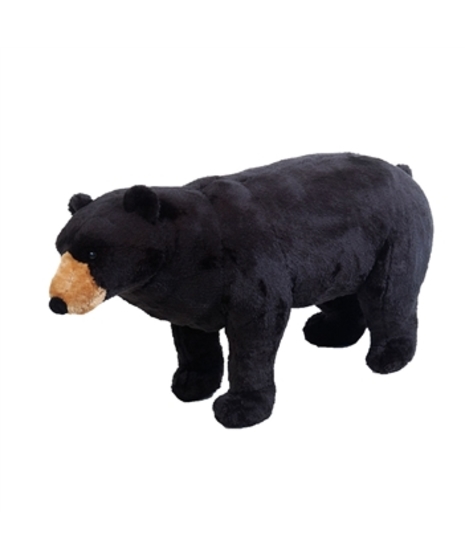 HUGE RIDEABLE Black Bear Plush- 38