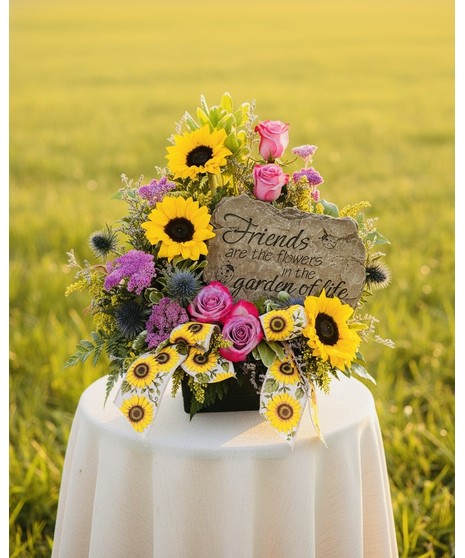 FRIENDS ARE FLOWERS ARRANGEMENT