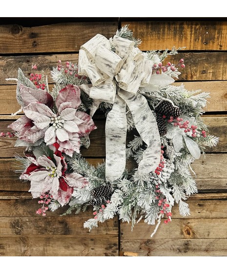 Holiday Greetings Wreath (Silk)
