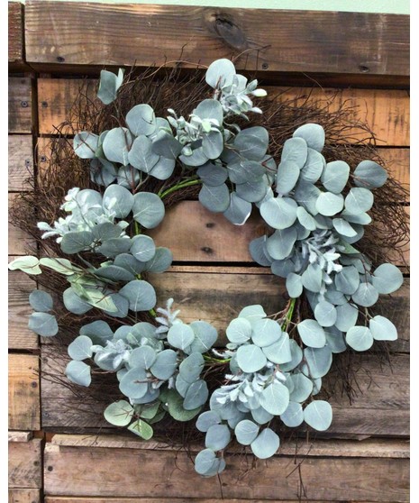 Grapevine & Eucalyptus Wreath (Silk)