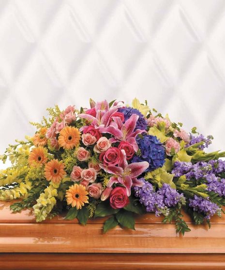 Garden of Sweet Memories Half Casket Spray