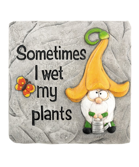 Wet My Plants Garden Stone