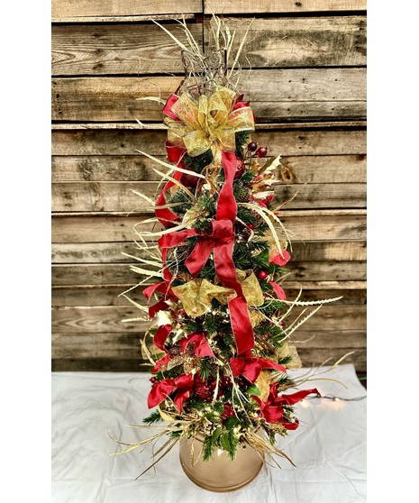 GOLDEN CHRISTMAS TREE (Silk)