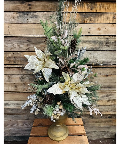 GOLDEN CHRISTMAS URN (Silk)