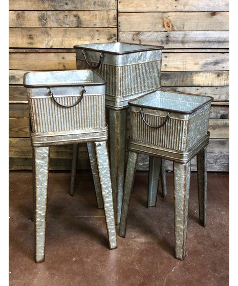Galvanized Metal Plant Stands