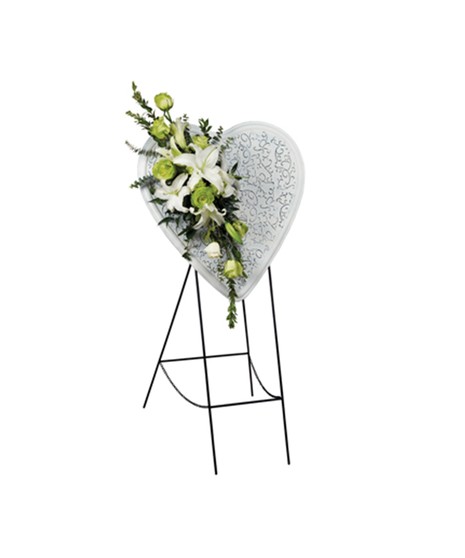 White Heart Easel