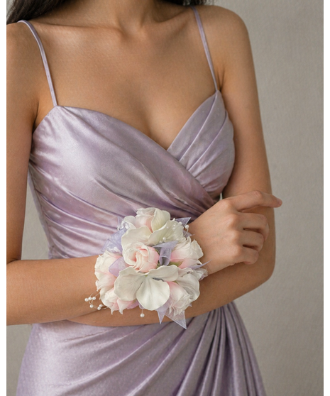 Hydrangea Wrist Corsage (Silk)