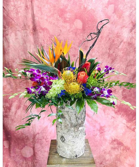 TROPICAL GARDEN VASE