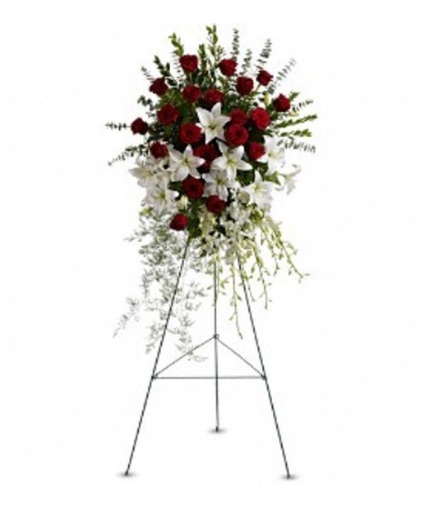Lily and Rose Tribute Spray