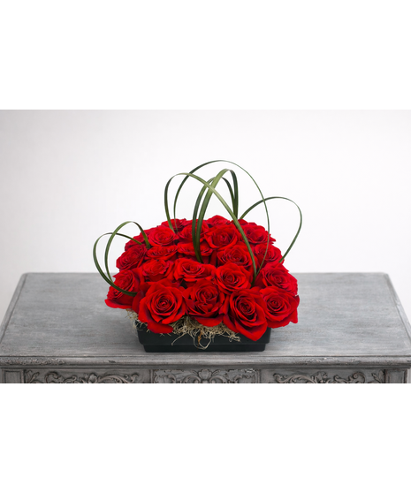 Modern Day Rose Arrangement (24 roses)
