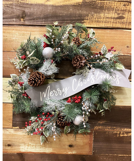 Classic Christmas Wreath (Silk)