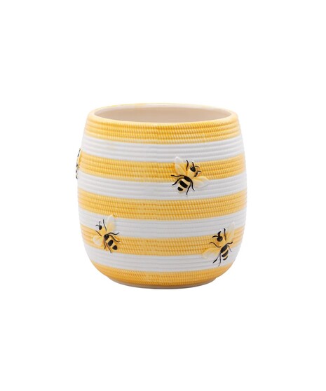 Yellow Stripe Bee Planter