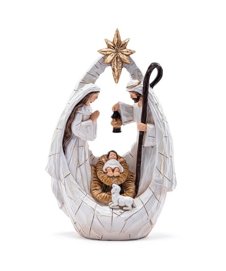 Gold Star Nativity with Lamb