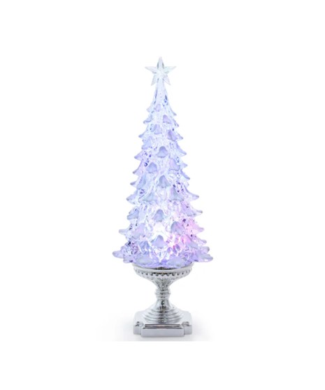 LED CIRCLING FROSTED TREE