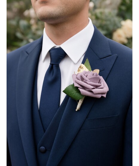 Purple Boutonniere (Silk)