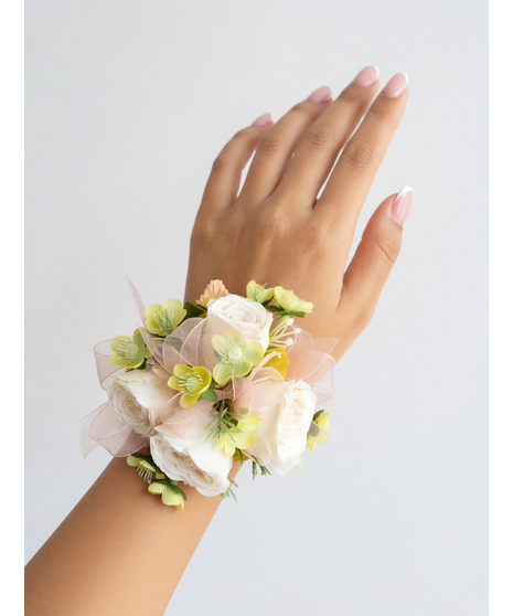 PEACH SPRAY ROSE CORSAGE (PRESERVED)