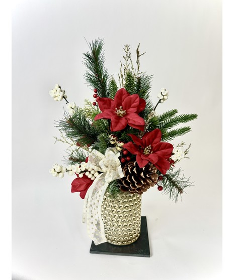 Popping Poinsettias (Silk)